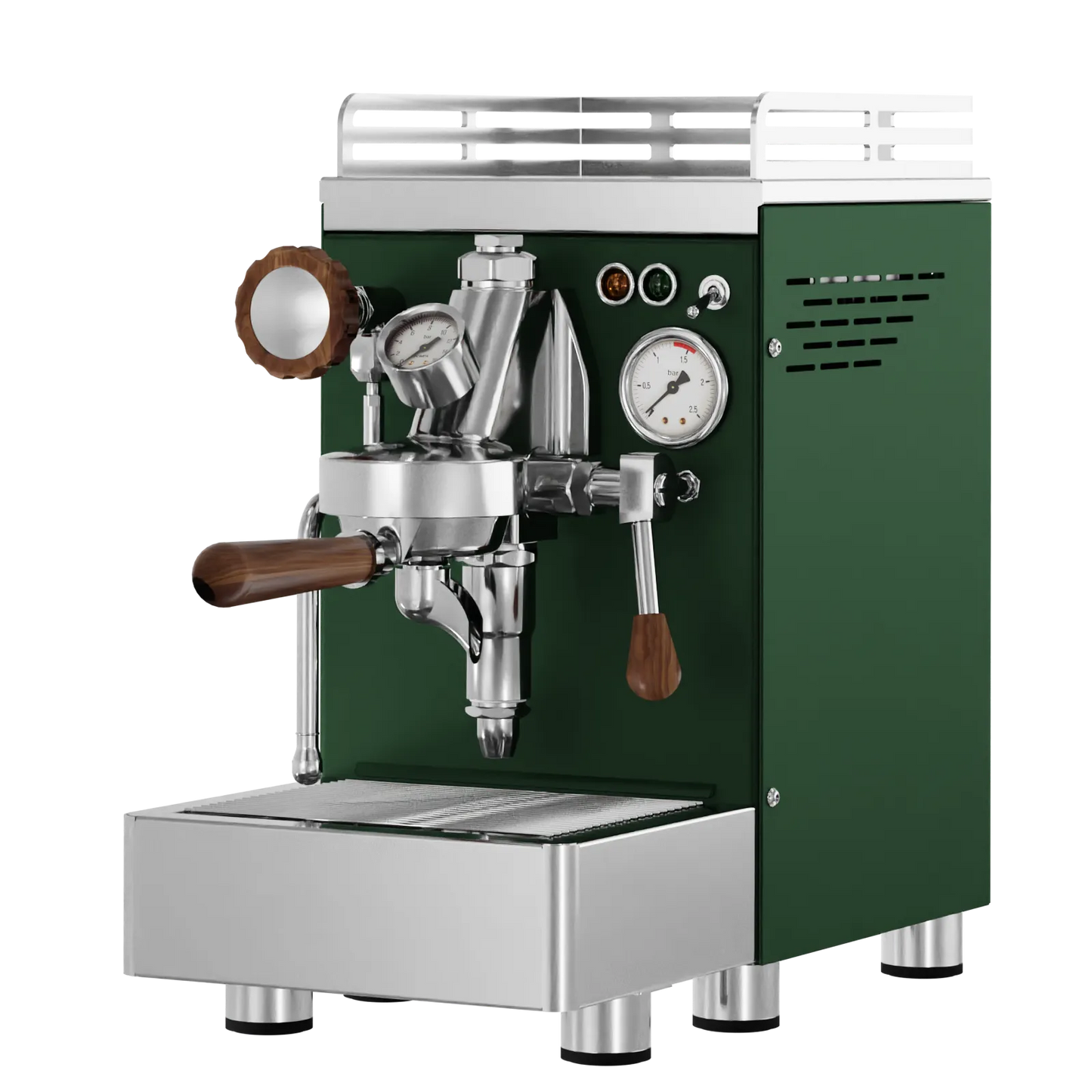 Elba Quattro V02 – Tannengrün RAL6009 - Siebträger & E61 HX‑Machine