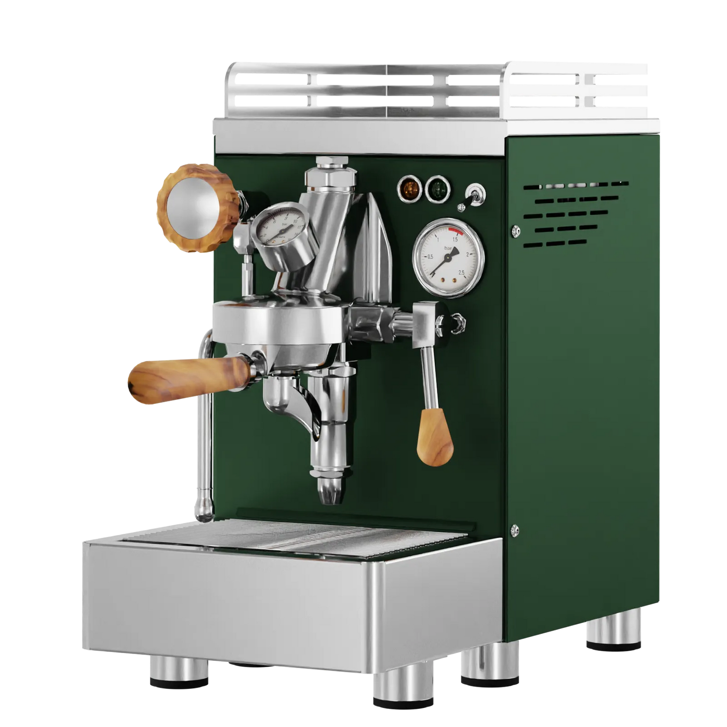 Elba Quattro V02 – Tannengrün RAL6009 - Siebträger & E61 HX‑Machine