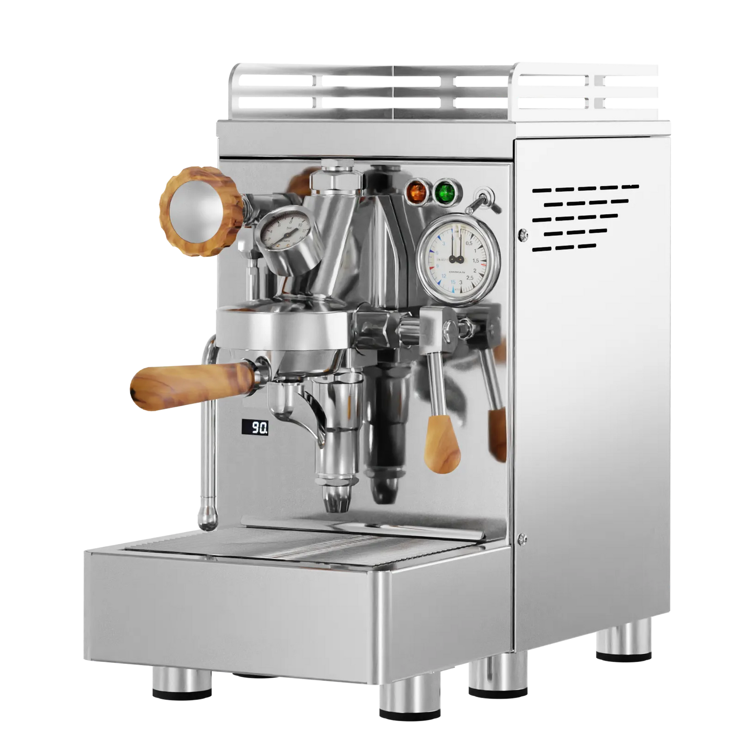 Elba Quattro PID – Edelstahl - Siebträgermaschine mit PID & E61 Gruppe