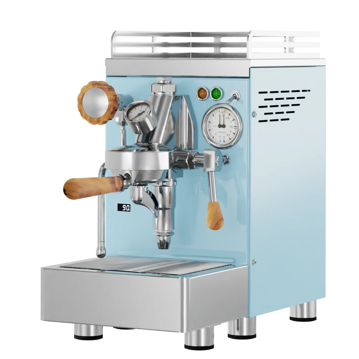 Elba Quattro PID – Hellblau P297U - Siebträgermaschine mit PID & E61 Gruppe