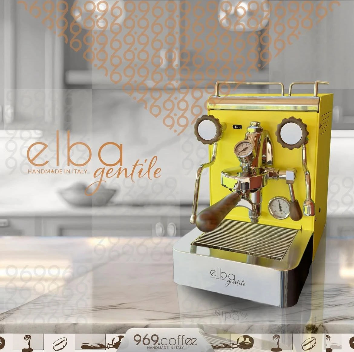 Elba Gentile – so einzigartig wie dein Geschmack. Deine Espressomaschine. Deine Farbe. Dein Logo.