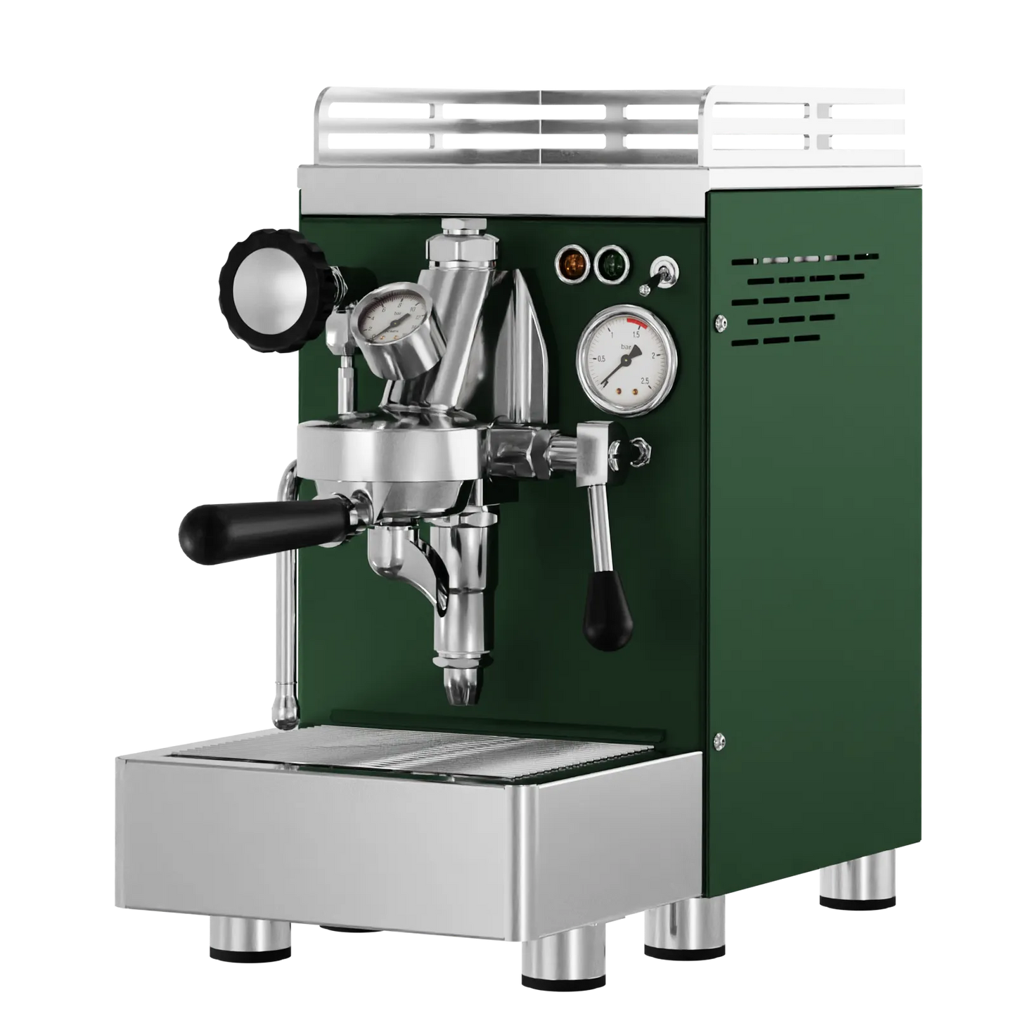 Elba Quattro V02 – Tannengrün RAL6009 - Siebträger & E61 HX‑Machine