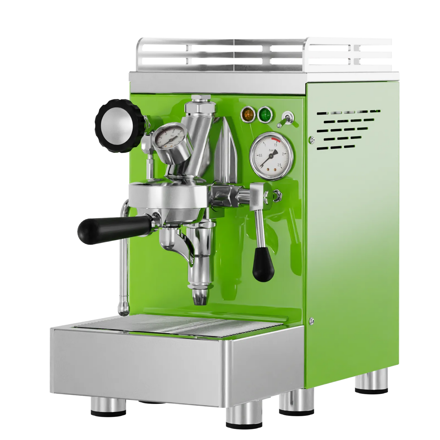 Elba Quattro V02 – Grün RAL6018 - Siebträger & E61 HX‑Machine
