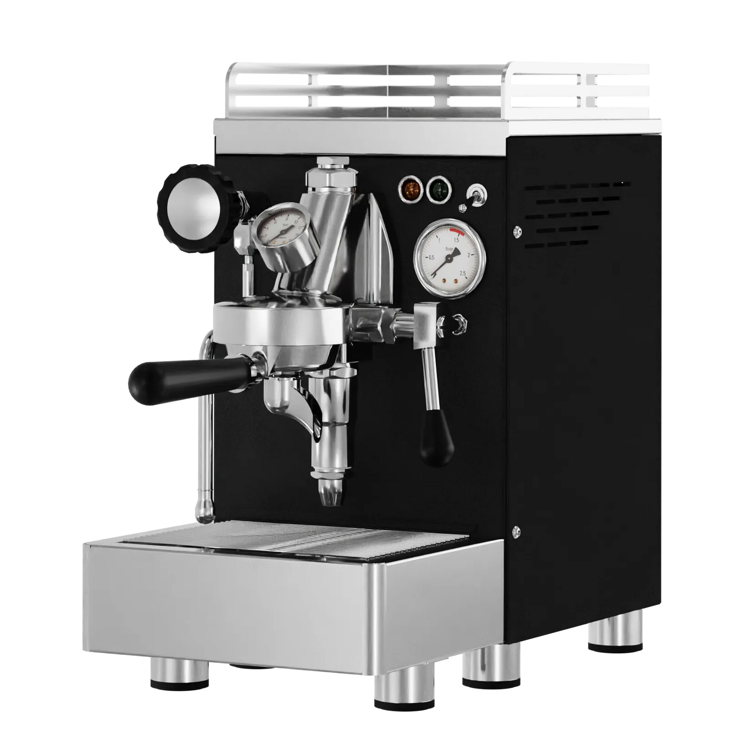 Elba Quattro V02 – Schwarz RAL9005 - Siebträger & E61 HX‑Machine
