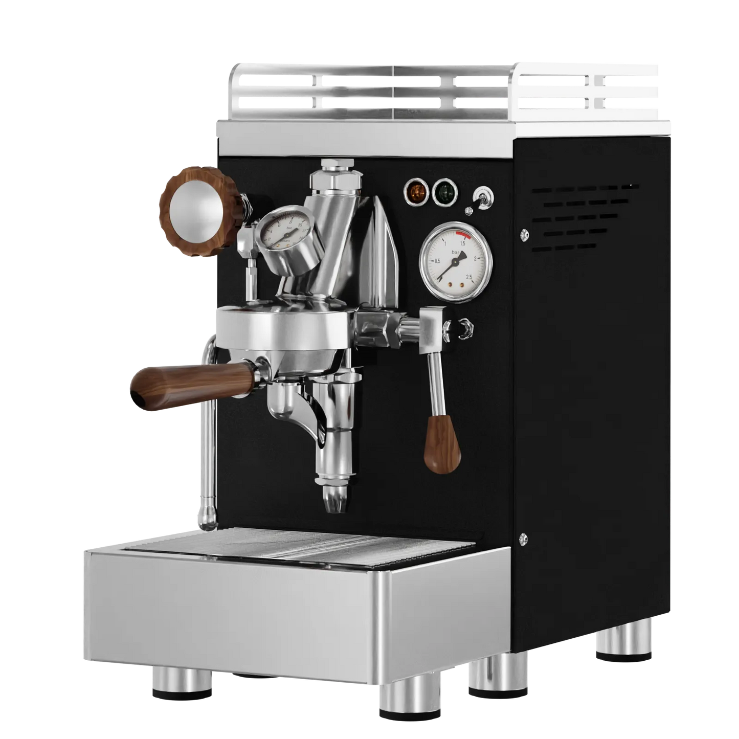 Elba Quattro V02 – Schwarz RAL9005 - Siebträger & E61 HX‑Machine