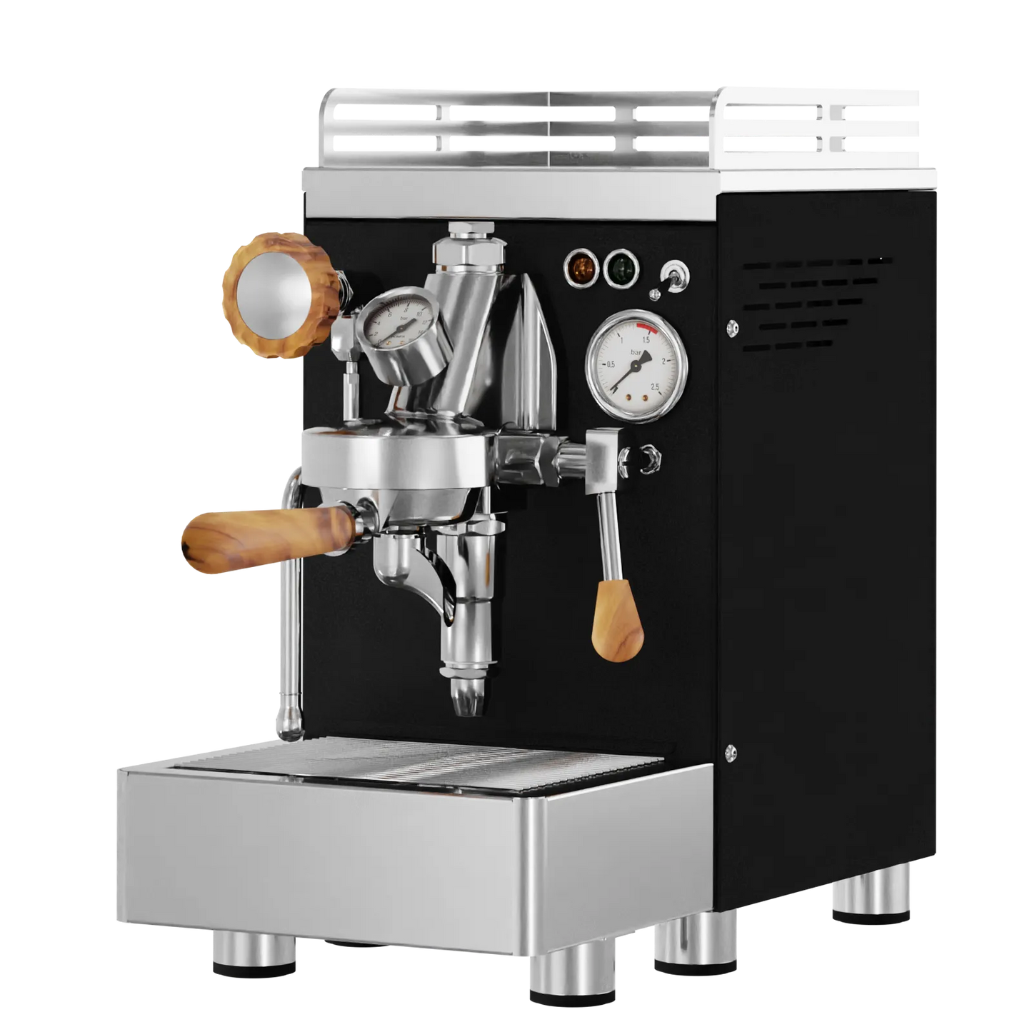 Elba Quattro V02 – Schwarz RAL9005 - Siebträger & E61 HX‑Machine