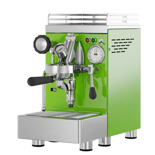 Elba Quattro PID – Grün RAL6018 - Siebträgermaschine mit PID & E61 Gruppe
