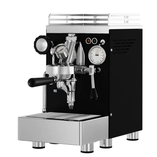 Elba Quattro PID – Schwarz RAL9005 - Siebträgermaschine mit PID & E61 Gruppe